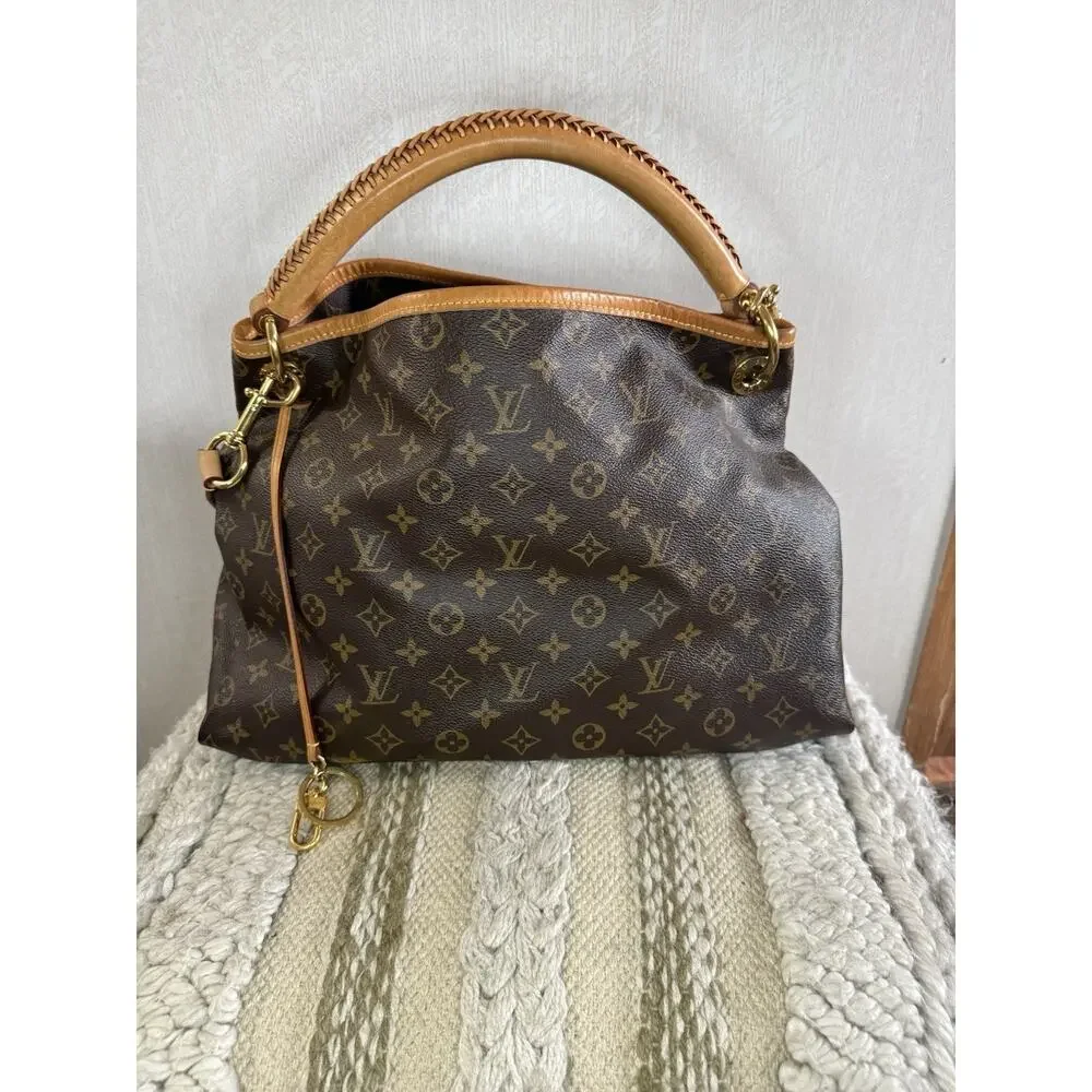 Louis Vuitton Artsy NV MM Monogram M44869 + LV Strap Box Dust Bag Receipt